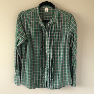 JCrew Tuxedo Plaid Button Down